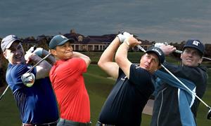 Tiger-Woods-and-Peyton-Manning-Vs-Phil-Mickelson-and-Tom-Brady-golf-match